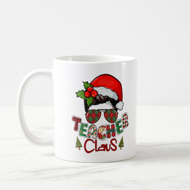Mug Enseignant Claus Père Noël Enseignant Noël (Gauche)