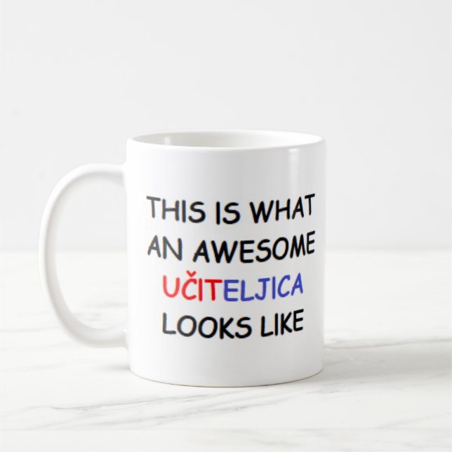 Mug enseignant croate uciteljica, génial (Gauche)