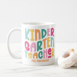 Mug Enseignant de jardin d'enfants coloré sur mesure