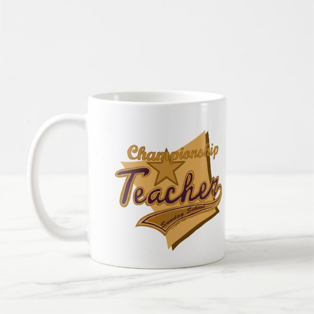 Mug Enseignant du championne du dimanche (Gauche)