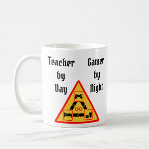 Mug Enseignant le jour, joueur la nuit