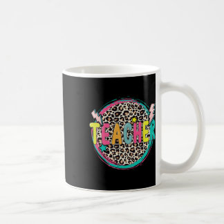 Mug Enseignant Léopard Amusant Premier Jour D'école En