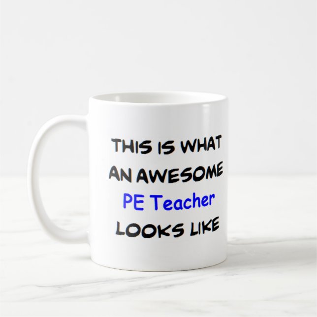 Mug enseignant pe, génial (Gauche)