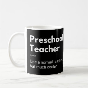 Mug Enseignant préscolaire Funny Educateur Définition
