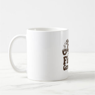 Mug Enseignant Rétro Alimenté Par Le Café Et Les Élève