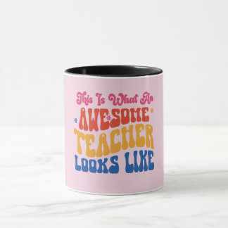 Mug Enseignant rose génial