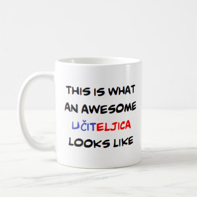 Mug enseignant slovenien ucitelja, génial (Gauche)