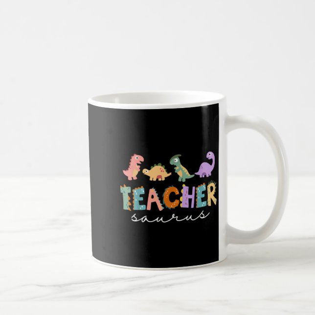 Mug Enseignante Dinosaure Femme Enseignante Rex Funny  (Droite)