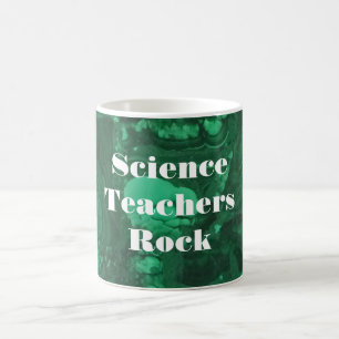 Mug Enseignants en sciences Rock brillant Green Gemsto
