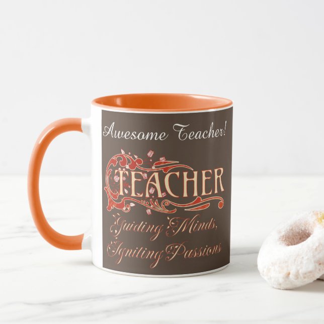 Mug Enseignants Guidisme Esprit, Igniing Passions Pers (Avec donut)