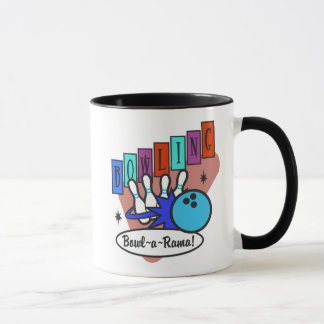 Mug enseigne retro bowl-a-rama, enseigne retro bowl-a-