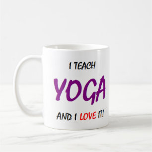 Mug enseignement et amour du yoga