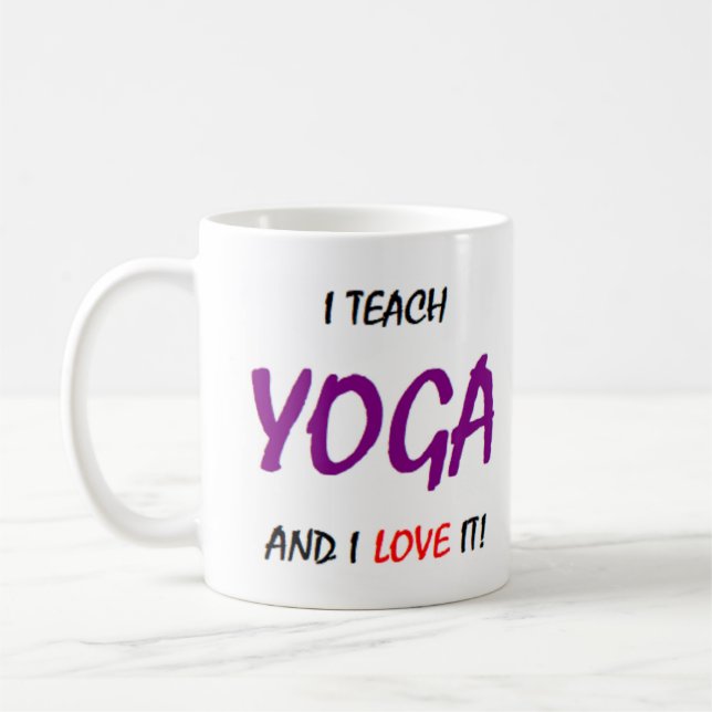 Mug enseignement et amour du yoga (Gauche)