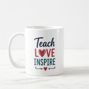 Mug Enseigner Amour Inspirer Personnalisé