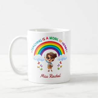 Mug Enseigner est une œuvre du cœur Joli professeur ar
