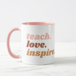 Mug Enseigner l'amour Inspirer Boho Appréciation ensei