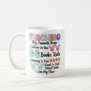 Mug Enseigner Mes Peeps Préférés - Enseignant Lapin Pâ