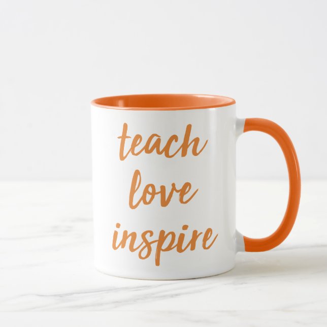 Mug Enseignez l'amour inspirent | expression inspirée (Droite)