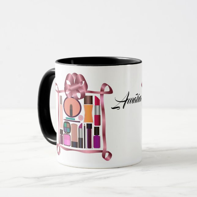 Mug Ensemble de cosmétiques (Devant gauche)