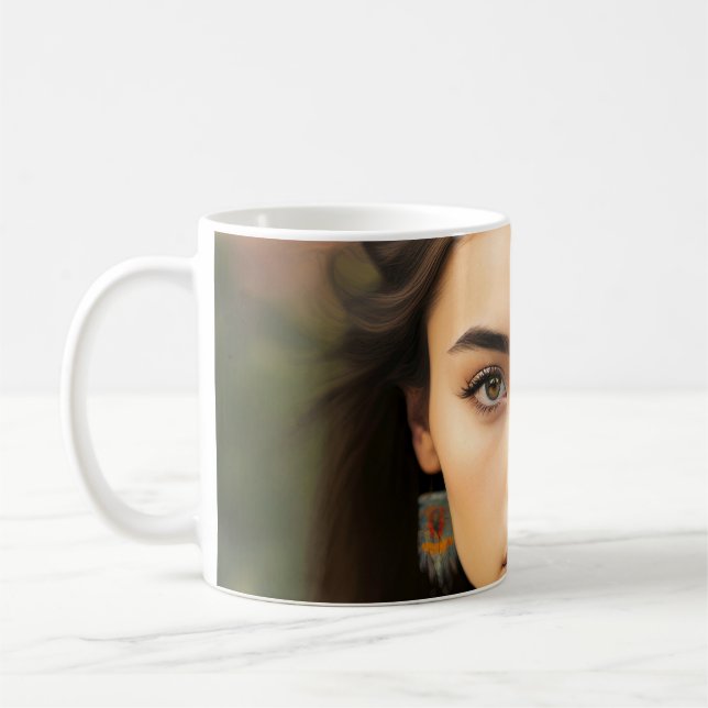 Mug Ensemble De Jeunes Femmes Amérindiennes Belles (Gauche)