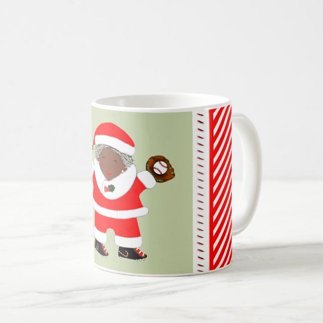 Mug Ensemble de Noël de baseball (Devant droit)
