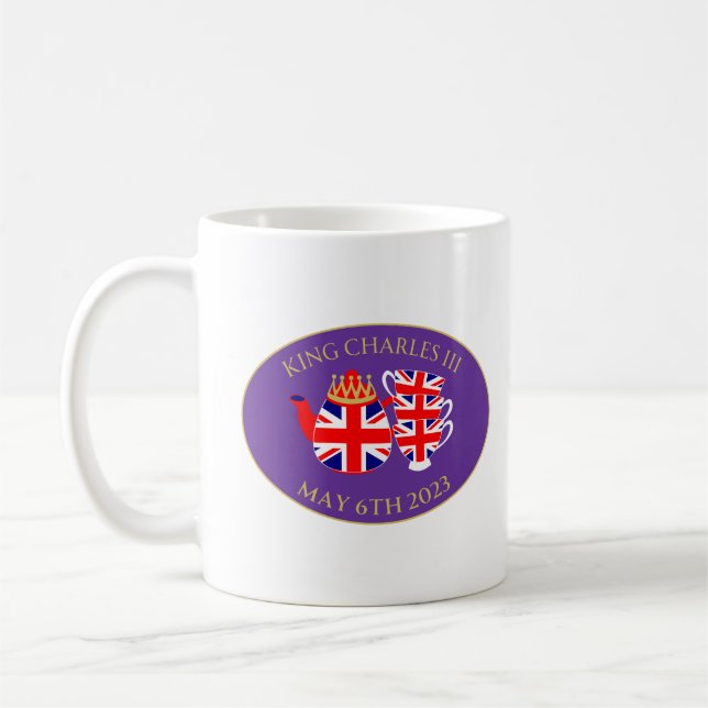 Mug Ensemble de thé Union Jack pour le couronnement du (Gauche)