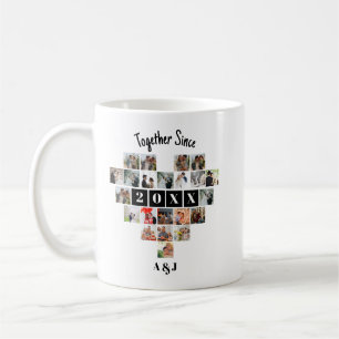 Mug Ensemble depuis l'an 22 Collage de photos de coupl