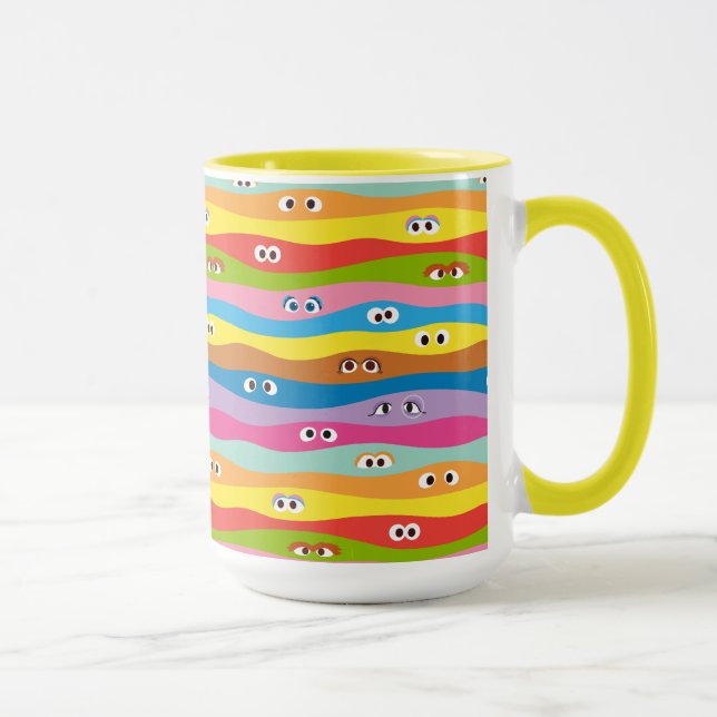 Mug Ensemble Motif des yeux (Droite)