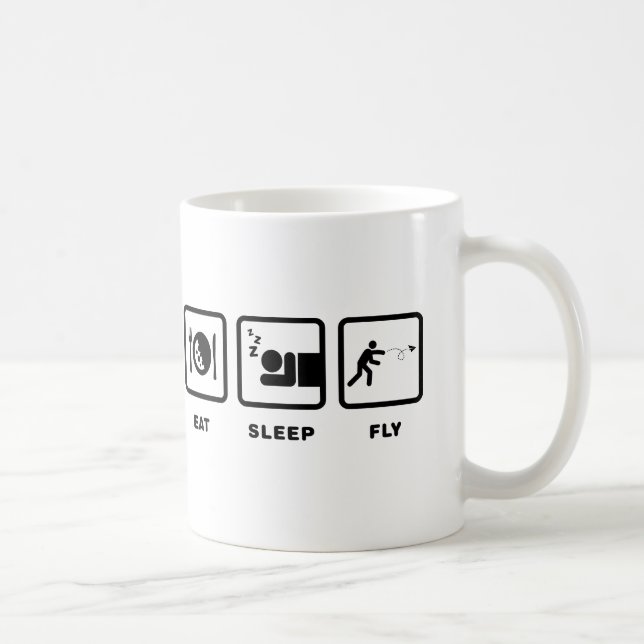 Mug Enthousiaste d'avion de papier (Droite)