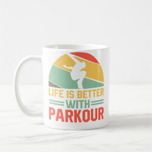 Mug Entraînement de Free Running Traceurs La vie est m