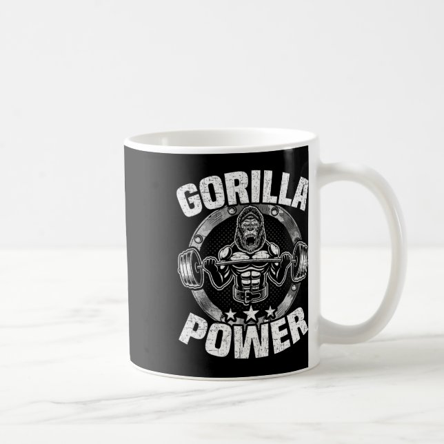 Mug Entraînement de musculation avec force de gorille  (Droite)