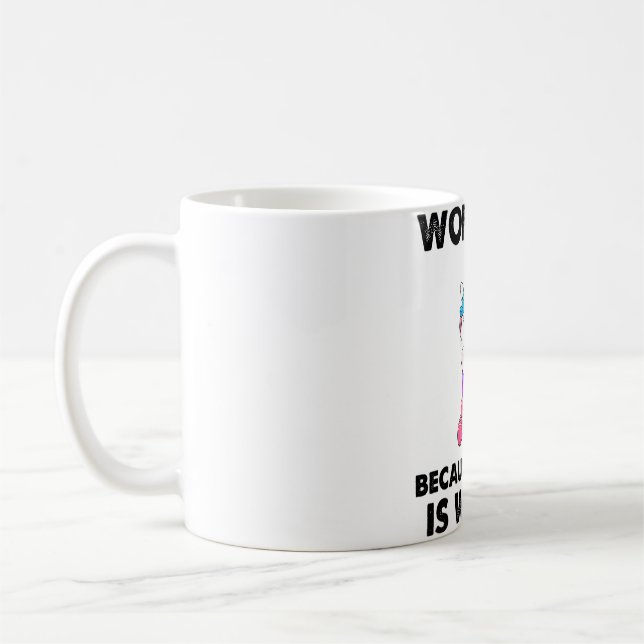 Mug Entraînement Parce Que Le Meurtre Est Mauvais Gym  (Gauche)