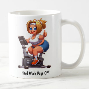 Mug Entraînement personnalisable sur vélo d'appartemen