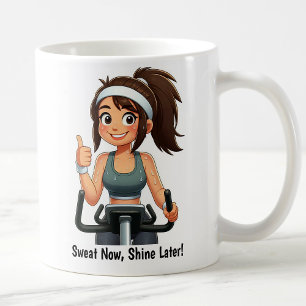 Mug Entraînement personnalisable sur vélo d'appartemen