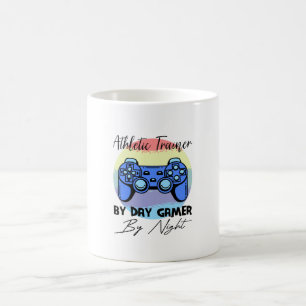 Mug Entraîneur Athlétique Le Jour Gamer La Nuit