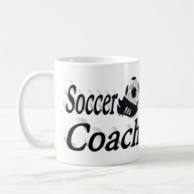 Mug Entraîneur de football semi-texte (Gauche)