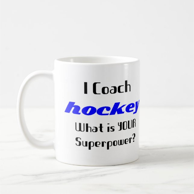 Mug entraîneur de hockey (Gauche)