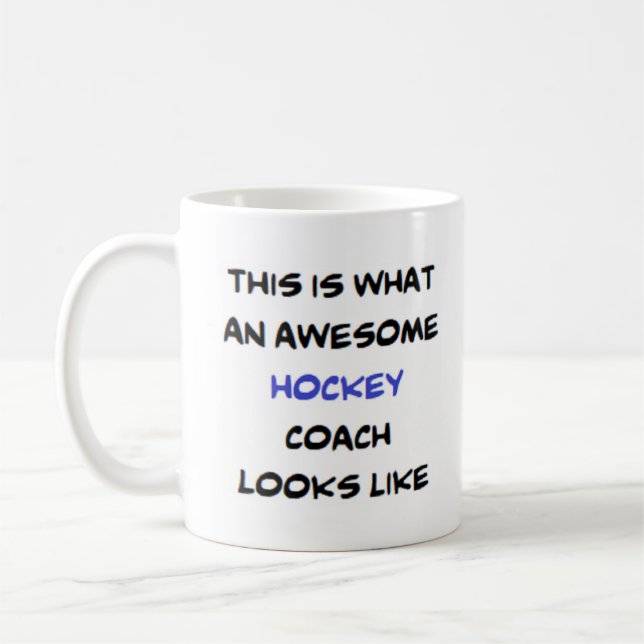 Mug entraîneur de hockey, génial (Gauche)