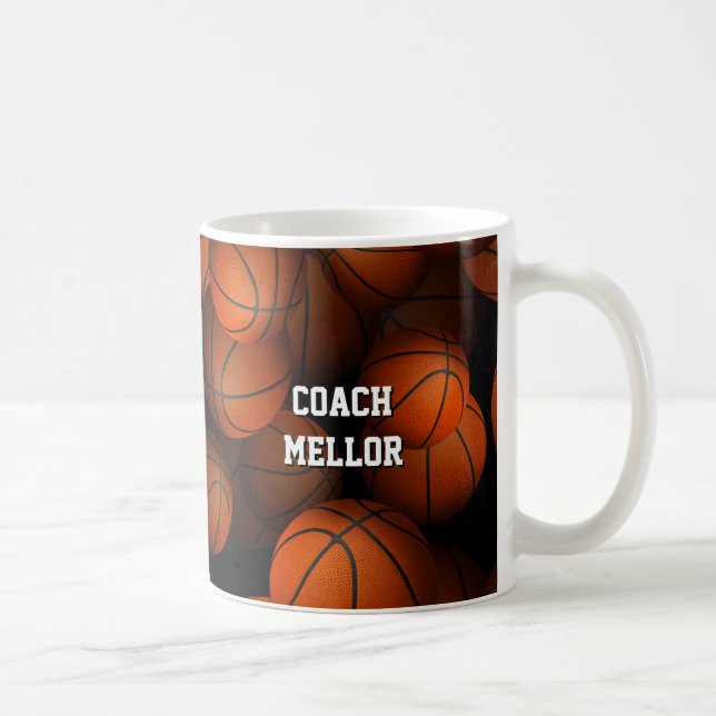 Mug entraîneur de l'équipe personnalisée motif de bask (Droite)