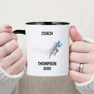 Mug Entraîneur de piste bleue et noire