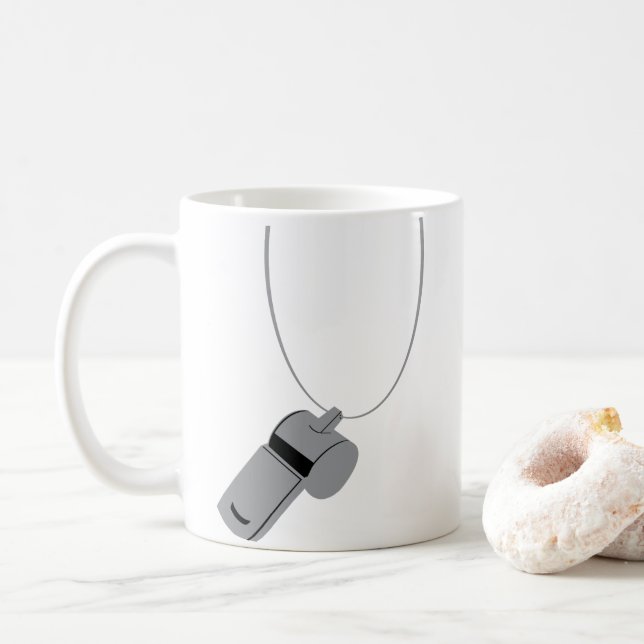 Mug Entraîneur de sifflet d'arbitre (Avec donut)