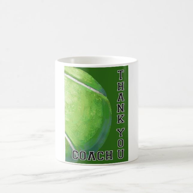 Mug Entraîneur de tennis Ball Art Merci (Centre)