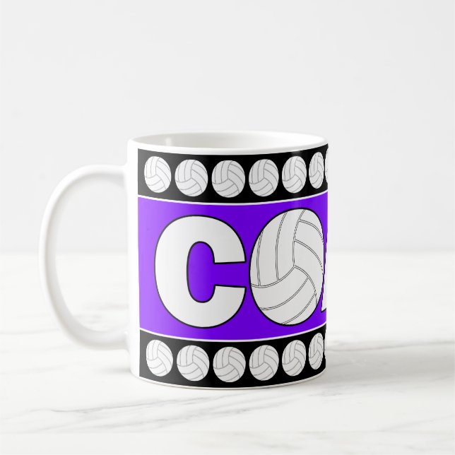 Mug Entraîneur de volley-ball Couleur personnalisée Ca (Gauche)