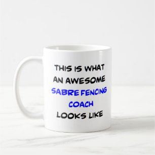 Mug entraîneur d'escrime saber, génial