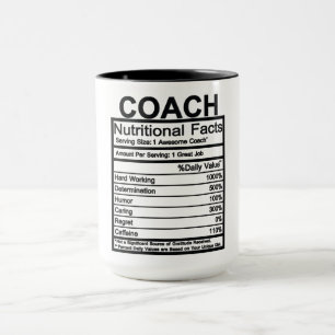 Mug Entraîneur - Faits nutritionnels
