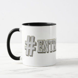 Mug "#ENTREPRENEUR" Mignonne Conception D'Expression. 