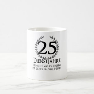 Mug Entreprise 25 ans Anniversaire Entreprise Employé