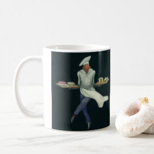 Mug Entreprise alimentaire vintage, boulanger avec des