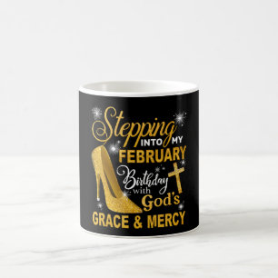 Mug Entrer dans mon anniversaire de février avec la gr