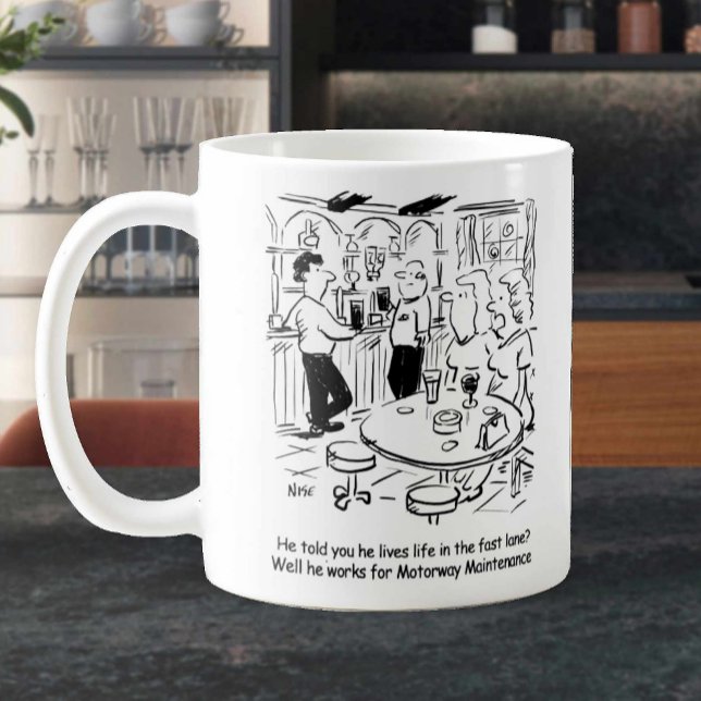 Mug Entretien de l'autoroute - Vie dans la voie rapide (Créateur téléchargé)